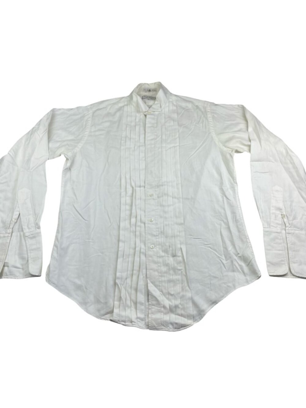Paul Stuart Men's Sea Island Cotton Tuxedo Dress Shirt Ivory • USA • 16.5 | 36 - Picture 2 of 10